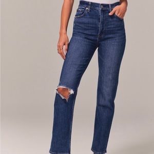 Abercrombie The Ankle Straight Ultra High Rise
